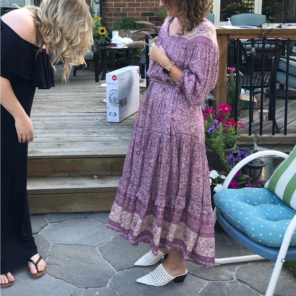 SPELL Dahlia Gown in Mulberry (Pre-Owned) Size Small Rare - Picture 8 of 13